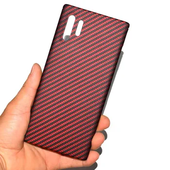 Handcraft pravi barvo ogljikovih vlaken težko mobilni telefon, ohišje za Samsung Opomba 8 9 10+ modni ultra-tanek poslovni telefon lupini