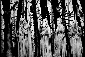 Čarovnice Gothic Sliko umetnost plakata Okultno Temne Magije Paranormalne Moči steno okvir Plakati in tiskanje svilene tkanine za prostor Dekor