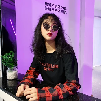 Korejski ženske t-shirt neznancu, kar Hip hop harajuku dropshipping tshirts tees redno priložnostne o-vratu gothic oblačil ulične