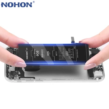 NOHON Telefon Baterija Za Apple iPhone 6S Plus SE 5S 5C 4S XS MAX Visoke Zmogljivosti Zamenjava Bateria Brezplačna Orodja, trgovina na Drobno Paket