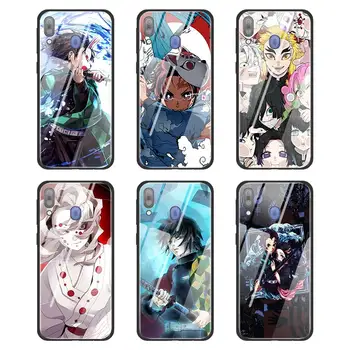 Vitrina Coque za Samsung Galaxy A50 A51 A70 A71 A10 A20 A30 A31 A41 A91 A01 A11 Kritje Anime Demon Slayer Kimetsu Ne Yaiba