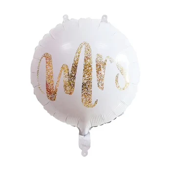 10pcs 18 inch G. Gospa bela Folija baloni za svate Poročne Nevesta, ki se Ukvarjajo Stranka Zraka Globos Poročno dekoracijo Trebušaste