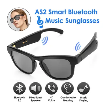 AS2 Pametna Očala Brezžične Stereo Glasbe sončna Očala Bluetooth 5.0 Pametna Očala Nepremočljiva Športna sončna Očala Magnetni Polnjenje