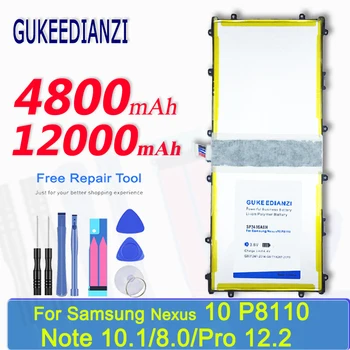 GUKEEDIANZI SP3496A8H 11000mAh Tablet PC Baterija Za Samsung Nexus 10 P8110/GALAXY Note 10.1/8.0/Pro 12.2 Polnilna batterie