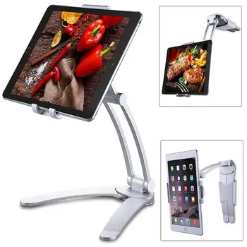 HobbyLane Kuhinja Tablet Stojalo Nastavljiv Tablet Nosilec Stenski Nosilec Za iPad Pro, Surface Pro, iPad Mini Tablični pribor