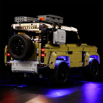 Led Svetloba Nastavite Združljiv Za Lego Bloki 42110 Land Rover Zagovornikov Off road Vozila Tehnologije Skupina Serije Zbiranje Igrač