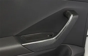 ABS Notranje Strani Vrat Ročaj Dekoracijo Okvir Pokrova Trim 4pcs Avto-Styling Za Volkswagen T-Roc T Roc 2018 2019 Dodatki