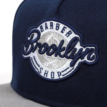 2020 Novo Brooklyn Vezene Baseball Skp Pomlad Poletje Moda vrnitev žoge Kapice, Nastavljiv Moške Bombaž Divje Klobuk Hip Hop Plima klobuk