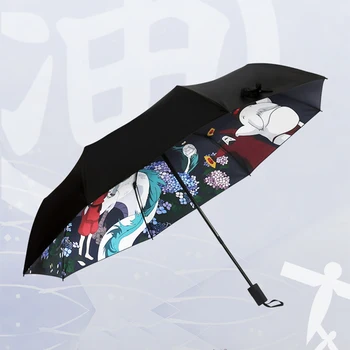 Anime Živahen Stran Cosplay Prop Dežnik Sončno in Deževno Dežnik Hayao Miyazaki A Potovanje Chihiro Dež Dežnik Suncobran Darilo