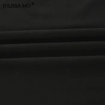 JULISSA MO Jeseni Dolg Rokav Bodycon igralne obleke Ženska Jumpsuit Seksi Kvadratnih Ovratnik Backless Kratek Playsuit En Kos Slim Bodysuit