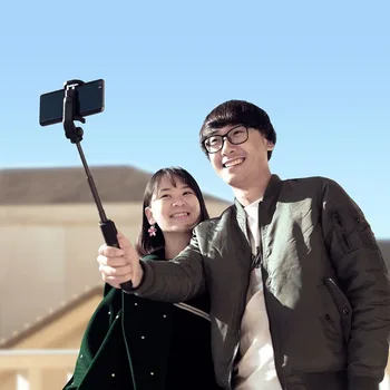 Original xiaomi Selfie Palico za Telefon Bluetooth Mini Stojalo Selfiestick z Brezžičnim Daljinskim sprožilcem Za iPhone, Samsung Android