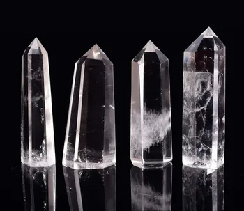 1pcs Naravnih Rock Jasno Quartz Crystal Točke Kamen Palico Zdravilne Mineralne Vzorec