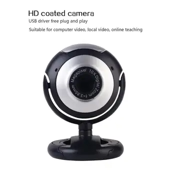 HD USB Webcam Kamero z Mikrofonom Night Vision Web Cam Web Kamero za PC Prenosni računalnik in fotoaparat, kamera za video klic Naperki Za Prenosni RAČUNALNIK