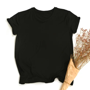 Moda za Ženske, Kratek Rokav T-shirt je Prazen, Brez Tiskanje Trdna Tees