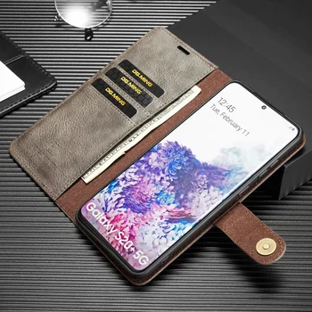 Luksuzni retro PU usnjena torbica za Samsung Opomba 8 9 S8 S9 S10 Plus S7 S20 S10e denarnice kartico v režo za stojalo flip primeru Samsung Note 10+