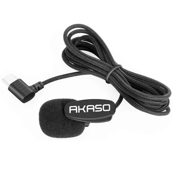 AKASO Pogumen 6 Plus Zunanji Mikrofon za AKASO Pogumen 6 Plus Akcijski Samo Kamera