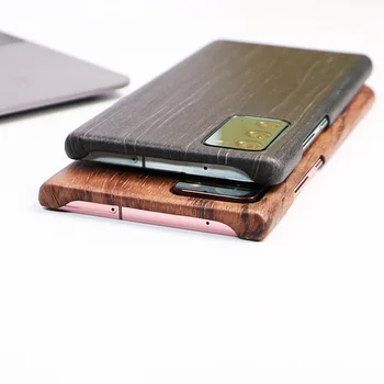 Naravne Lesene primeru telefon ZA Samsung Note 20 Ultra Note20 primeru zajema Oreh/Palisander/Črni les lupine (Pravega lesa)