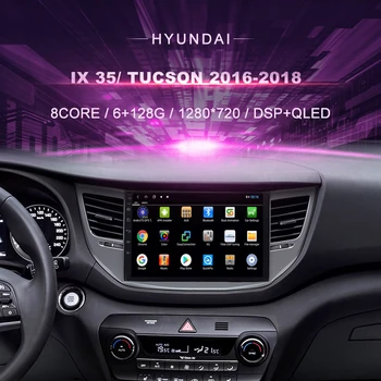 Avto DVD Za Hyundai IX35 Tucson (2016-2018) Avto Radio Večpredstavnostna Video Predvajalnik Navigacija GPS Android 10.0 Double Din