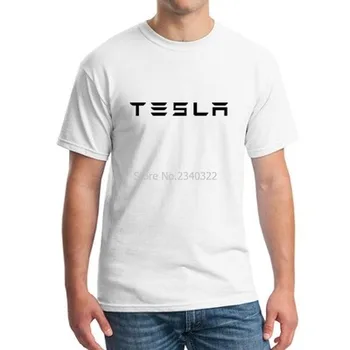 Okolju prijazno hort-rokav električni avtomobil Tesla T-majica bombaž poletje moški ženski osebnosti kratek sleeve majica s kratkimi rokavi