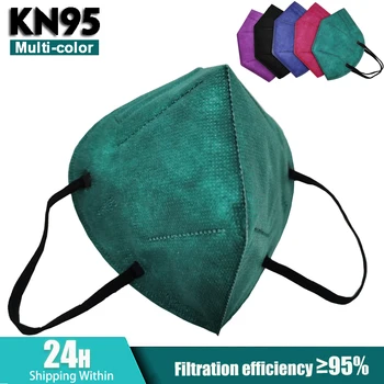 Zelena KN95 Mascarillas ffp2reutilizable KN95 certificadas Maske FFP2 Usta Zaščitni Filter 5-Plasti mascarilla fpp2 homologada