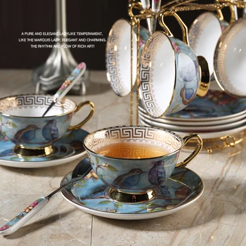 Evropa Visoko-kakovostni razred kosti kitajske skodelico kave nastavite Keramike Phnom Penh kozarec in Krožnik čajnik Britanski Popoldanski Čaj stranka Teaware
