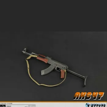 ZYTOYS 1/6 Obsega AK47 AK47S + Dušilec Pištolo Model Orožje Igrače Oprema W Zložljivi Nosilec Primerni Za 12 Akcijska Figura Model