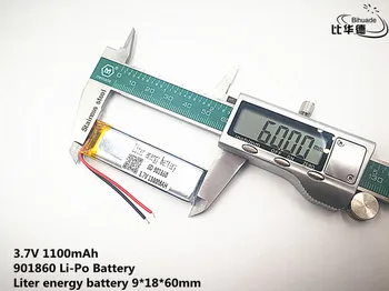 Dobro Qulity 3,7 V,1100mAH,901860 Polimer litij-ionska / Litij-ionska baterija za IGRAČE,MOČ BANKE,GPS,mp3,mp4