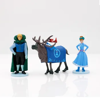 10pcs Disney Risanke, Zamrznjeno, Ana Elsa princ Kristoff Sven Hans Model Slika Anime Zbirka Figur Igrače za otroke