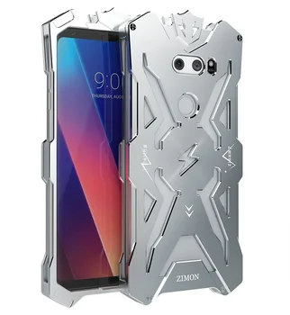 Blagovne znamke Zimon Za LG V30 V 30 Telefon Primerih Močan Shockproof Vijak Ironman Aluminij Metal Ironman Kritje velja za LG V30