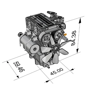 TOYAN FS-L200 Metanol Različica Motorja, Model RC Model Motorja Rdeče Model Motorja