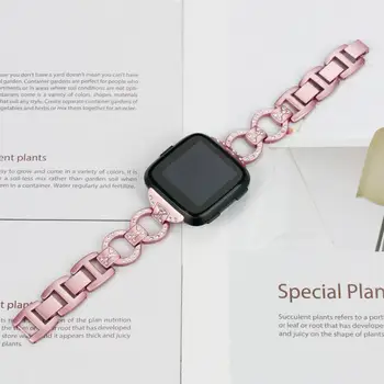 Za Fitbit Obratno 2 watch band iz nerjavečega jekla diamantno zapestnico trak Moda metal band za fit bit obratno 2 / nazaj / nazaj lite