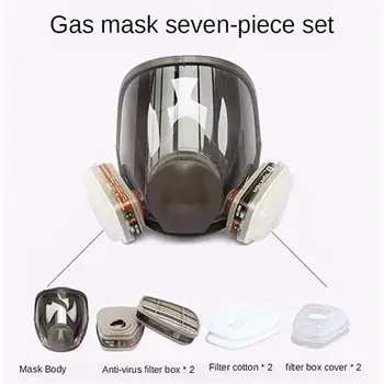 Industrijske Plinske Maske z ogljem Filtri enako Za 3M 6800 Anti-Fog Dustproof Respirator Poln Obraz Varstvo Plinske Maske