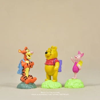 Disney Winnie the Pooh 5.5 cm Dejanje Slika Anime Dekoracijo Zbirka Figur mini Igrača, lutka model za darilo otrok