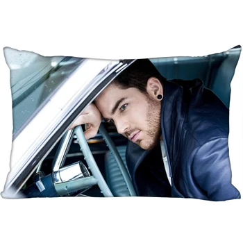Vroče Adam Lambert je Natisnjena Saten Pillowcases Dveh straneh Standard Svila Mehke Pravokotnik zadrgo pillowcover Več velikosti po Meri LOGO