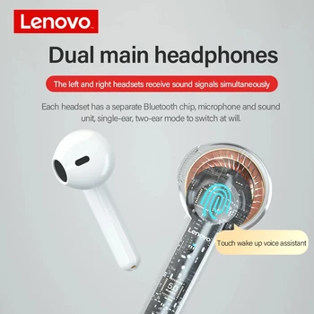 Lenovo XT89 TWS Bluetooth Slušalke HI-fi kakovosti Zvoka, Brezžične Slušalke ACC SBC HD dekodiranje zvoka Slušalke Stereo bas Z Mic