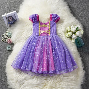 Princesa Cosplay Božič Obleko, Bling Star Otroci Obleko Til Rojstni Dan Obleko Za 1-5 Let Baby Dekleta Pustni Kostum Vestido