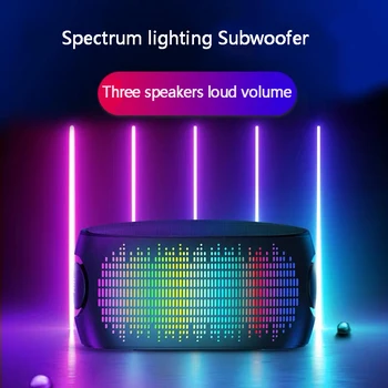Brezžični Bluetooth Zvočnik subwoofer visoko kakovost zvoka stereo USB Kartice Zvočnik doma prenosni barvne luči flash mini zvočnik