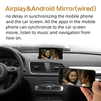 Sinairyu Poprodajnem A1 Q3 MMI RMC OEM Wifi Brezžični Apple CarPlay Vmesnik za Natikanje za Audi z Zaslonom na Dotik Vzvratno Kamero
