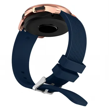 20 mm Širina Silikonski Watch Trak za Samsung Galaxy 42mm Pas Silikonski Watchband za Samsung Prestavi Šport Prestavi S2 Klasična Manšeta