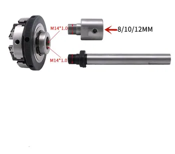 Upravlja chuck M14x1 za motorna gred 6/8/10/12/14/16 mm CNC mini stružnica chuck Klopi deli stroja