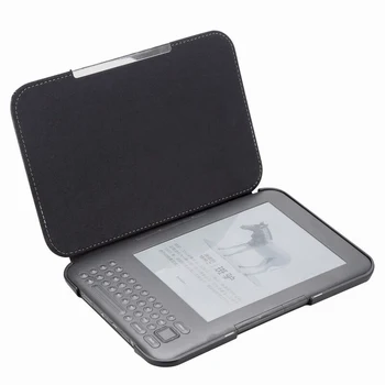 PU Usnja Flip Folio Magnetni E-Knjigo Kritje za Amazon Kindle 3 3. Reader Tipkovnica Zaslon Odslej Zaščitna torbica
