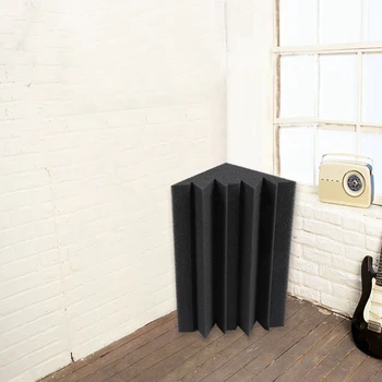 Novo 8 Paket 4.6 v X 4.6 v X 9,5 v Črni Soundproofing Izolacija Bass Trap Akustične Stenske Peno Oblazinjenje Studio Pene Ploščice (8P