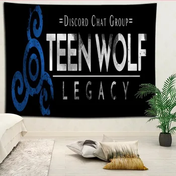 Teen Wolf Tapiserije Visi krpo v ozadju stene, ki zajemajo spalnico obnovo posteljo dekoracijo tapiserija po meri logo