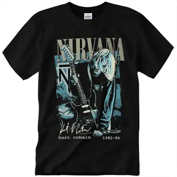 Nirvana Kurt Cobain T Shirt Kurt Cobain Retro Spomini Unisex Cotton Tee S 3Xl