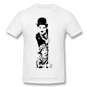 T-Shirt za Moške Charlie Chaplin Premije Bombaž Temno Mesto John Murdoch Inšpektor Frank Bumstead Napetost Film Majica 6XL