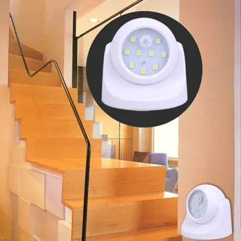 Nočna lučka za brezžični PIR senzor stenske svetilke zaznavala svetlobe LED stairwell kopalnica dnevna soba oltarja vrt, dvorišče za razsvetljavo