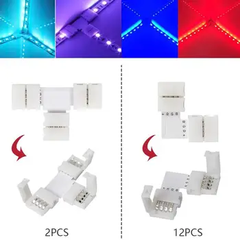 95pcs 5050 4 Zatiči RGB LED trak Priključek priključite napajalni Kabel Razdelilnik 4pin iglo ženski Konektor žice za RGB Led Trak Svetlobe