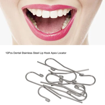 10Pcs Zobni iz Nerjavečega Jekla za Ustnice Kavljem Apex Lokator Kanal Finder Kovinski Zob Ortodontia Dental Lab Instrumenti Set