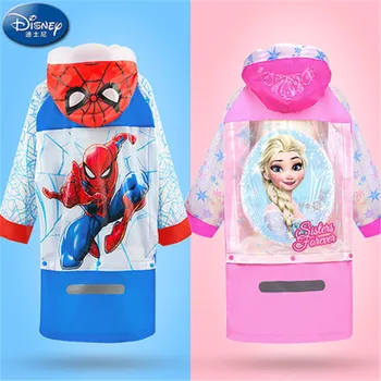 Disney dežni Plašč poncho za Otroke, Risanka Spiderman Zamrznjene Elsa Otroci Dekleta Rainproof Poncho Fantje Rainwear Baby Rainsuit darila