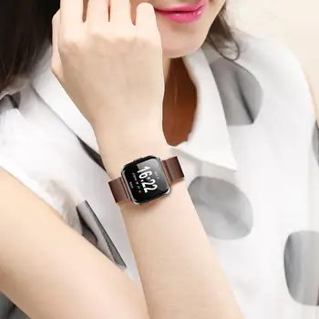 Kovine Za Fitbit Obratno Magnetni Trak iz Nerjavnega Jekla watch trak Pribor za Hitro montažo dihanje zapestnica Manžeta